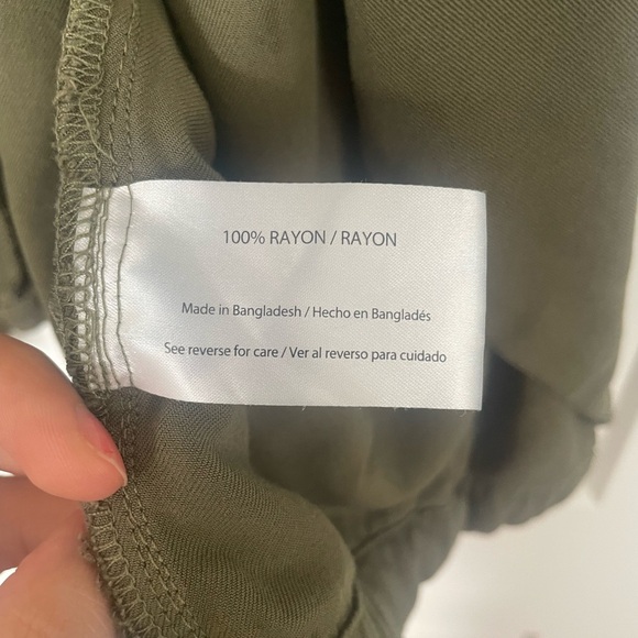 Peace & Pearls Olive Green Jacket Size S - Picture 5 of 9